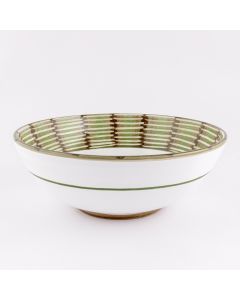 Celebration Italian serving bowl handmade by Fima in Deruta