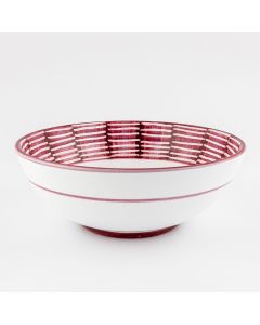 Celebration Italian serving bowl handmade by Fima in Deruta