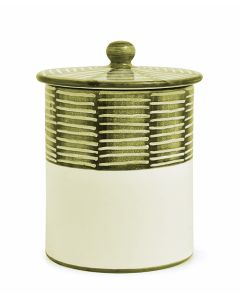 Celebration Italian canister handmade by Fima in Deruta