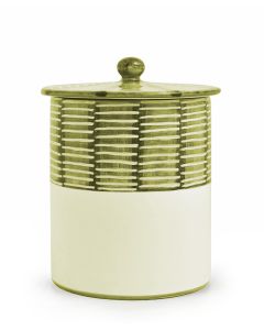 Celebration Italian canister handmade by Fima in Deruta