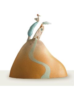 A Windy Hill, a ceramic piece created by Maestro Riccardo Biavati in Ferrara, Italy