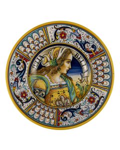 Italian wall plate Ricco Deruta handmade by Alvaro Binaglia in Deruta Italy - main image