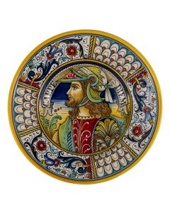 Italian wall plate Ricco Deruta handmade by Alvaro Binaglia in Deruta Italy - main image