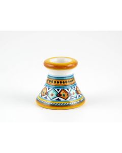 Italian favor small candle holder handmade by Fima in Deruta