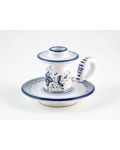 Italian favor small candle holder handmade by Fima in Deruta