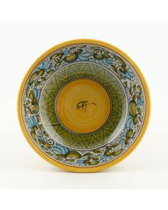 Cecilia Azzurro Italian cereal bowl handmade by Ceramiche Andrilia in Deruta - main picture - main image