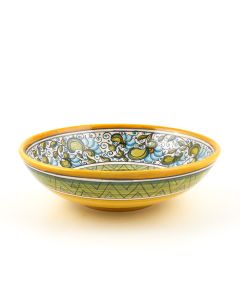 Cecilia Azzurro Italian pasta & soup bowl handmade by Ceramiche Andrilia in Deruta - main picture - main image