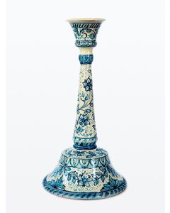 Italian candle holder Azul hand-painted by Ghenos in Messina