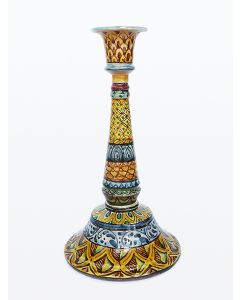 Italian ceramic candle holder Synkeran from the Synkeran Collection handmade by Ghenos in Sicily