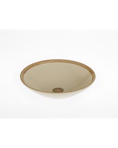 Italian cereal bowl from the Rubino collection, handmade by Francesco Fasano in Grottaglie, Italy