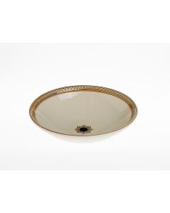 Italian cereal bowl from the Zaffiro collection, handmade by Francesco Fasano in Grottaglie, Italy