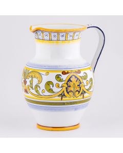 Deruta pitcher from the Cinquecento collection, handmade by Antica Deruta - Italy