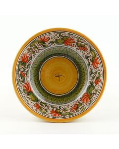 Cecilia Rosso Italian cereal bowl handmade by Ceramiche Andrilia in Deruta - main image