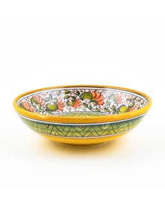 Cecilia Rosso Italian pasta & soup bowl handmade by Ceramiche Andrilia in Deruta - main image