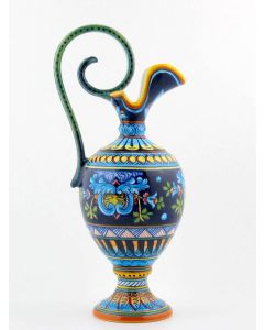 Italian amphora vase handmade by Eugenio Ricciarelli - Deruta, Rapallo, Amalfi