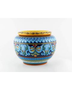 Italian insert planter handmade by Eugenio Ricciarelli - Deruta, Rapallo, Amalfi