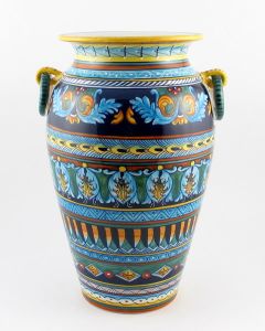 Italian umbrella stand handmade by Eugenio Ricciarelli - Deruta, Rapallo, Amalfi