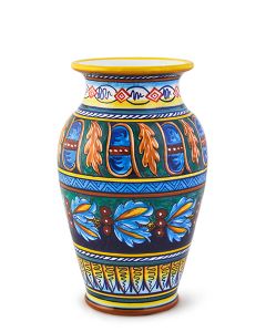 Italian vase handmade by Eugenio Ricciarelli - Deruta, Rapallo, Amalfi