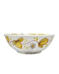 Italian ceramic pasta & soup plate from the Frutta e Fiori Collection handmade by Ghenos in Sicily