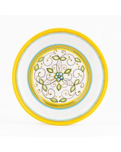 Floreale Italian cereal bowl handmade by Fima in Deruta