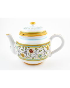 Floreale Italian tea pot handmade by Fima in Deruta