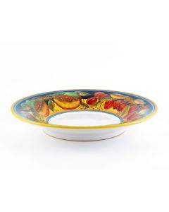 Italian pasta & soup plate from the Frutta Semplice Collection handmade by D&G Design in Deruta