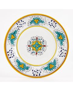 Festone Italian dinner plate handmade by Fima in Deruta