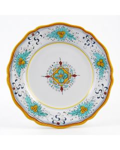 Festone Italian charger plate handmade by Fima in Deruta