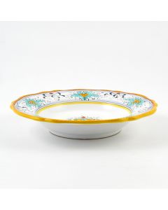 Festone Italian pasta & soup plate handmade by Fima in Deruta
