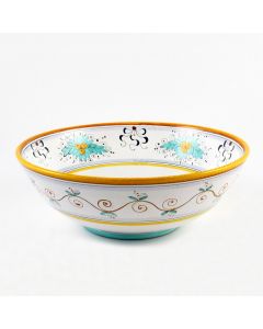 Festone Italian serving bowl handmade by Fima in Deruta