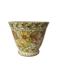 Italian ceramic Planter handmade by Ghenos in Sicily