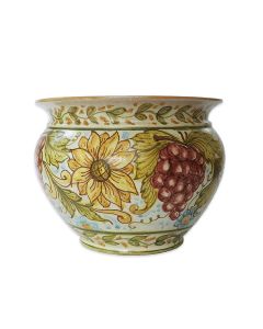 Italian ceramic Planter handmade by Ghenos in Sicily