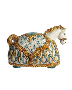 Italian Horse figurine hand-painted by Ghenos in Messina, Sicily