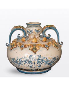 Italian centerpiece handcrafted in Caltagirone, Sicily