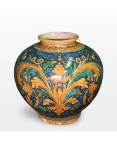 Italian vase by Ceramiche Sofia handcrafted in Caltagirone, Sicily