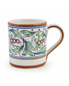 Melograni Italian mug handmade by Fima in Deruta