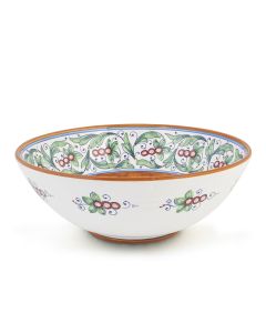 Melograni Italian serving bowl handmade by Fima in Deruta