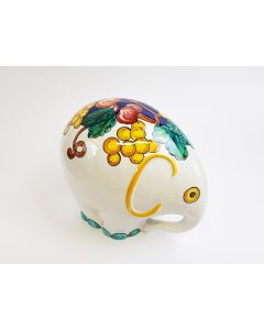 Italian Elephant figurine handmade by Francesca Niccacci in Deruta