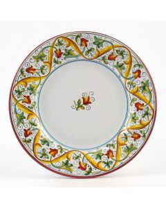Primizia Italian charger plate handmade by Fima in Deruta