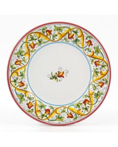 Primizia Italian salad & dessert plate handmade by Fima in Deruta