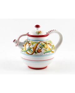 Primizia Italian tea pot handmade by Fima in Deruta