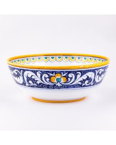 Deruta serving bowl from the Rameggi collection, handmade by Antica Deruta - Italy