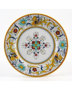 Raffaellesco Italian dinner plate handmade by Fima in Deruta
