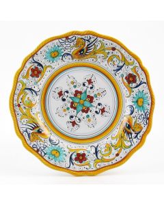 Raffaellesco Italian dinner plate handmade by Fima in Deruta