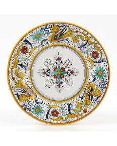 Raffaellesco Italian salad & dessert plate handmade by Fima in Deruta