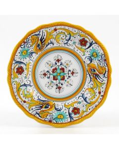 Raffaellesco Italian salad & dessert plate handmade by Fima in Deruta
