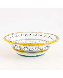 Raffaellesco Italian serving bowl handmade by Fima in Deruta