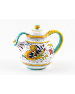 Raffaellesco Italian tea pot handmade by Fima in Deruta