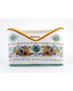 Italian mail holder Raffaellesco handmade by Fima in Deruta