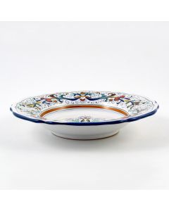 Ricco Deruta Blu Italian pasta & soup plate handmade by Fima in Deruta